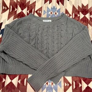 Arizona Jean Company Gray Cable Knit Sweater